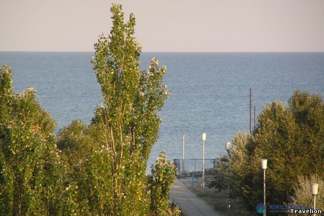 пляж, Азовское море, база отдыха Салют